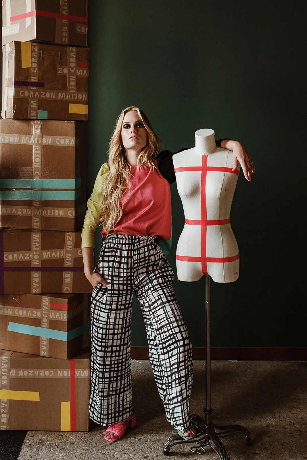 Jocketta Blouse - Colorblocked