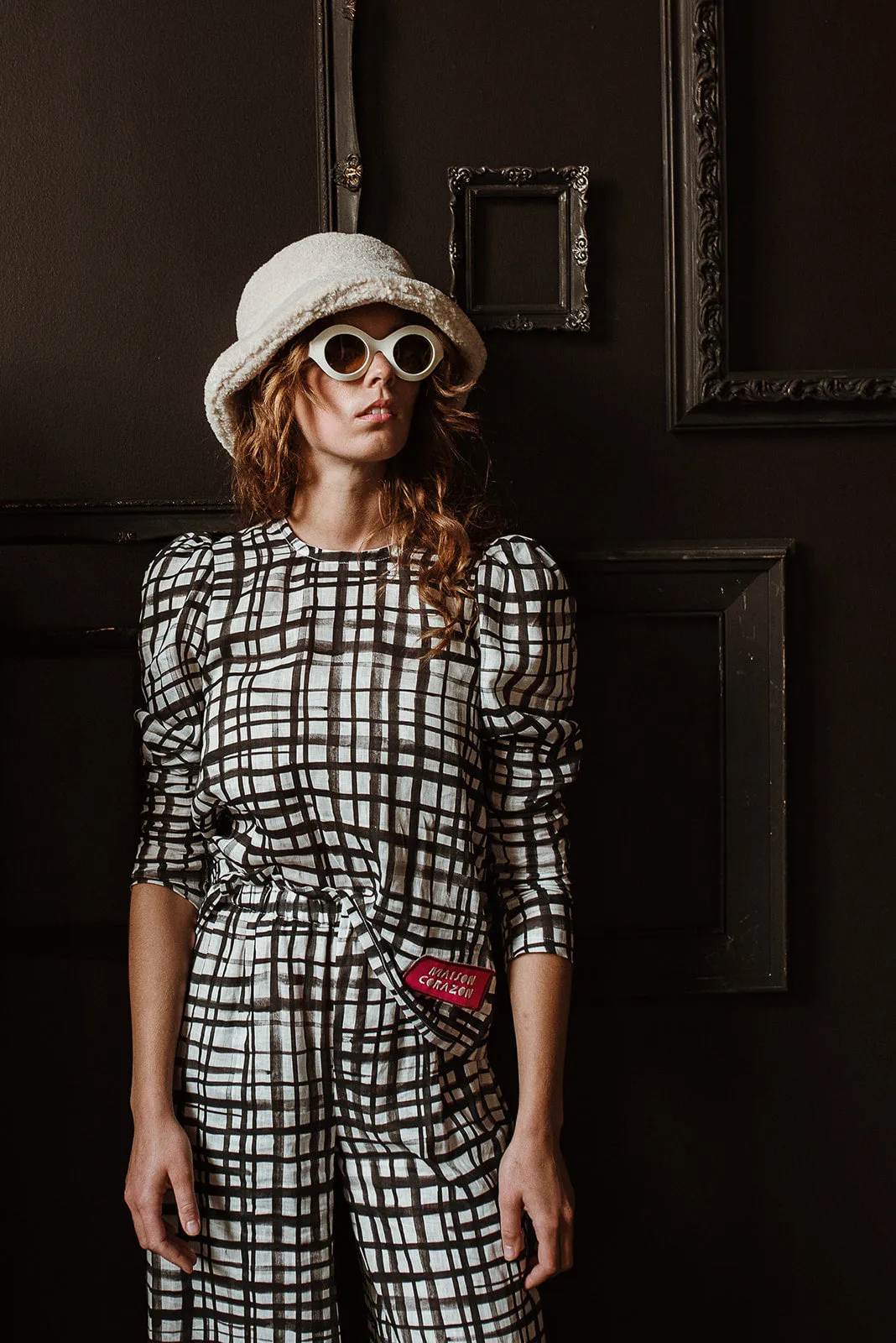Jocketta Blouse - Pictoric Windowpane
