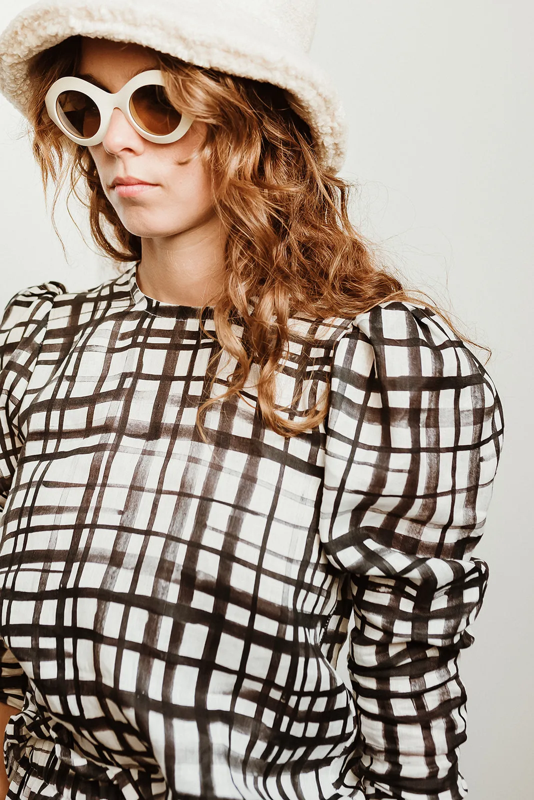 Jocketta Blouse - Pictoric Windowpane