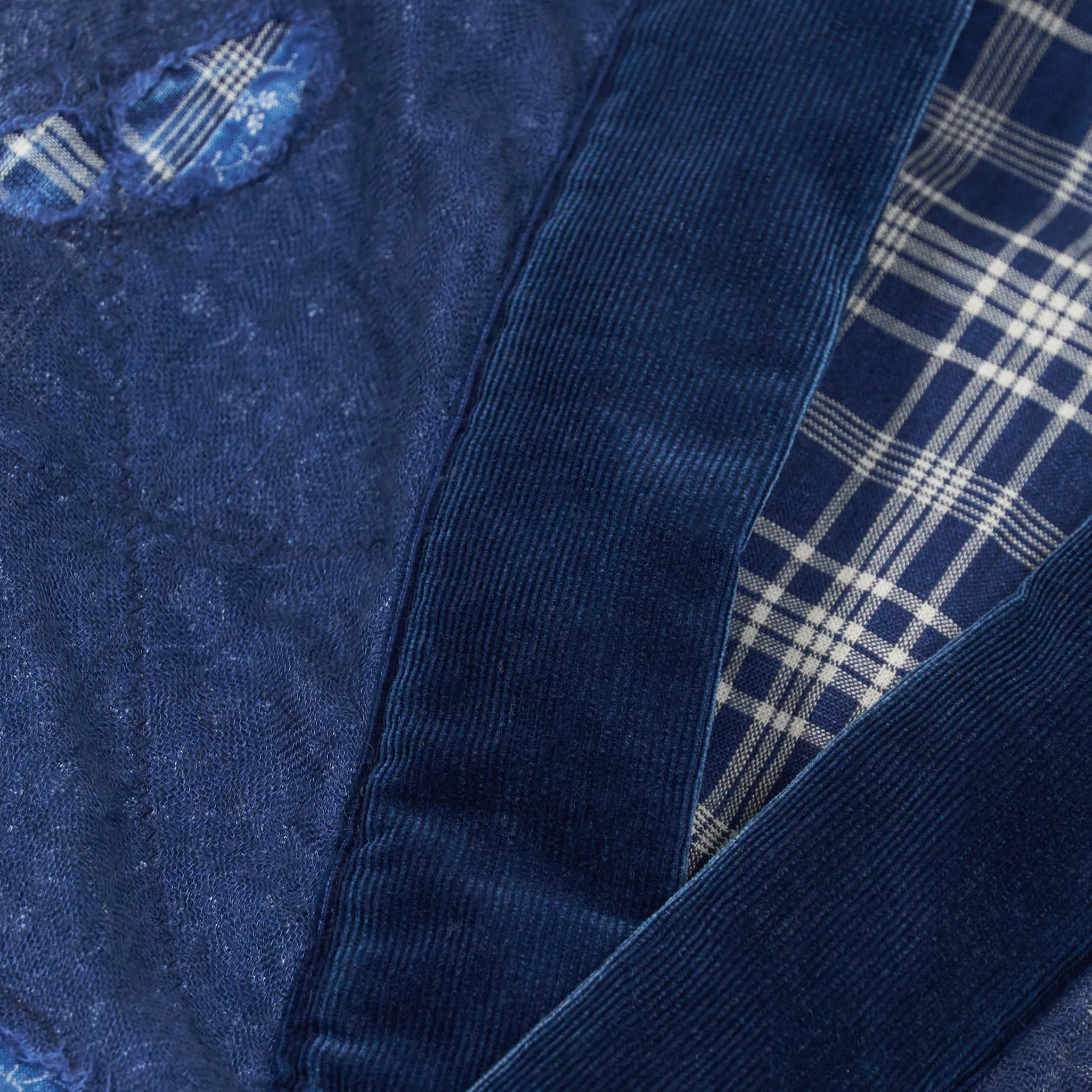 Kapital Indigo Patchwork Nora- Dot Tiger Juvan Shashiko Shirt Kimono