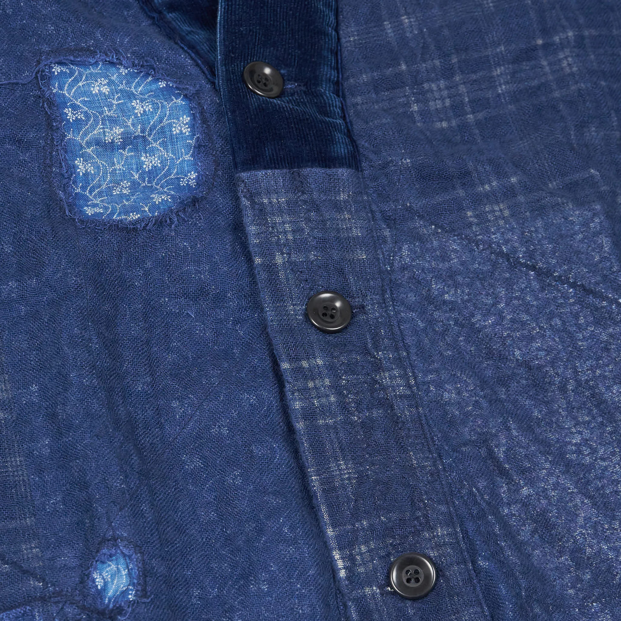 Kapital Indigo Patchwork Nora- Dot Tiger Juvan Shashiko Shirt Kimono