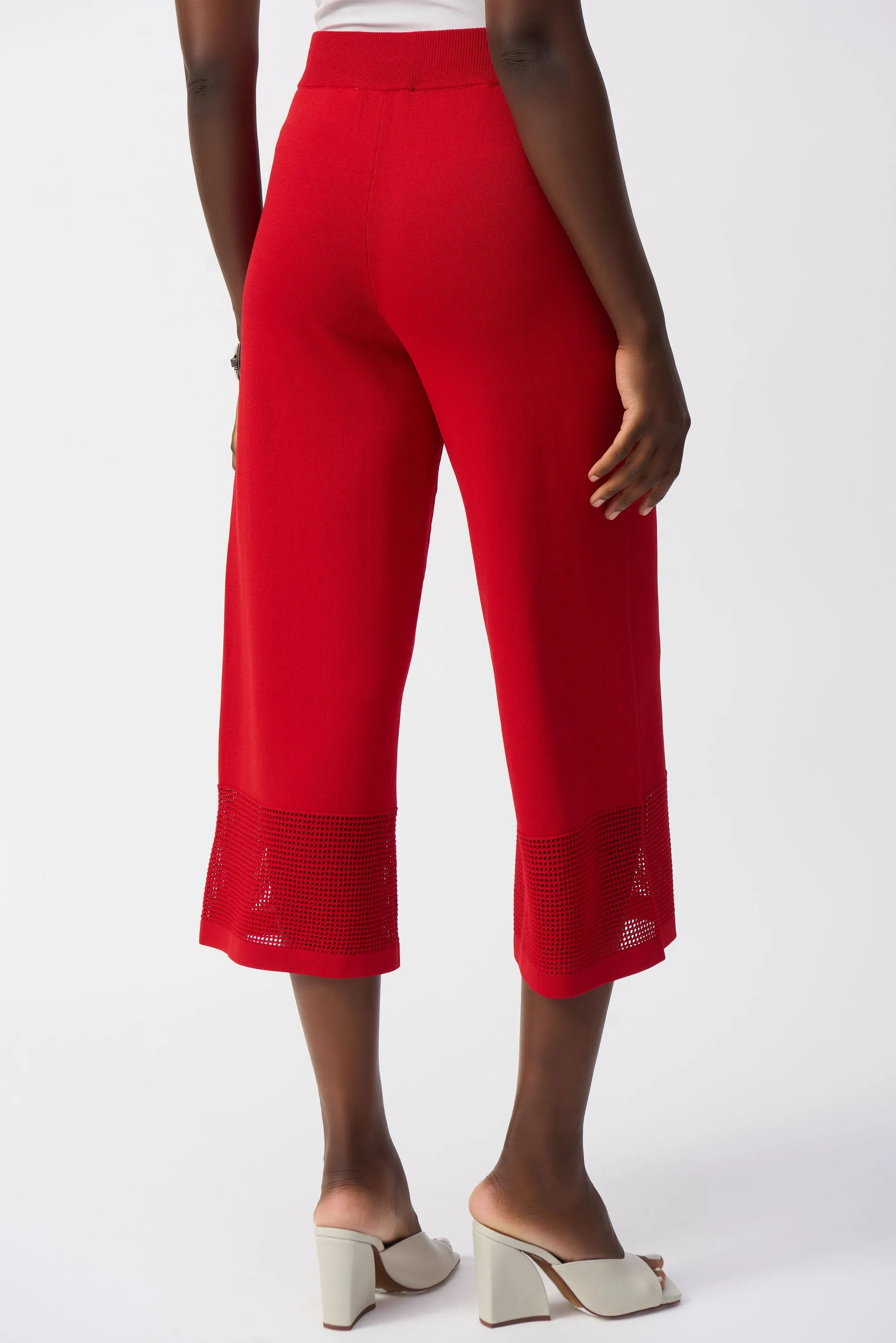 Knit Culotte with Pointelle Detail Style 251915