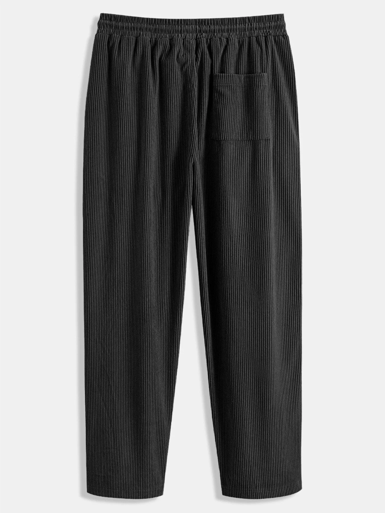 Long Sleeve Corduroy Cuban Collar Shirt & Straight Leg Corduroy Pants