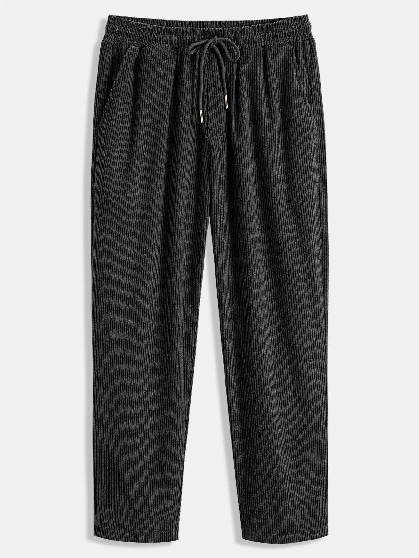 Long Sleeve Corduroy Cuban Collar Shirt & Straight Leg Corduroy Pants