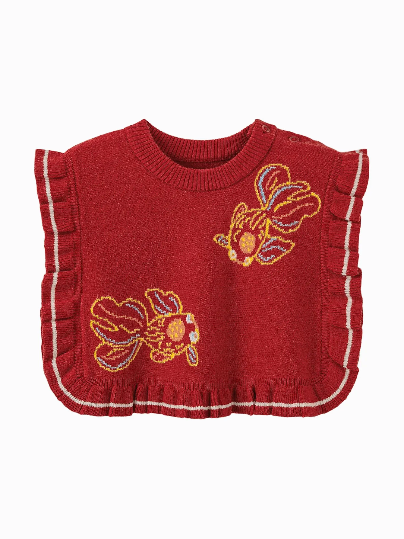 minibala Baby Girl Skin-friendly and non-pilling knitted vest