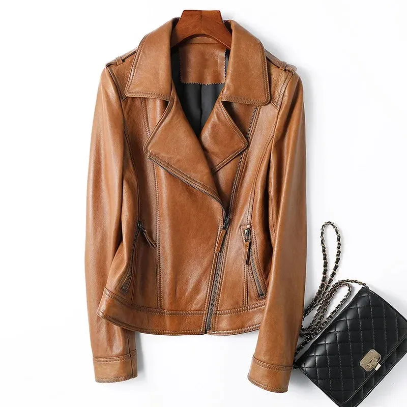 Slim Short Sheepskin Jacket