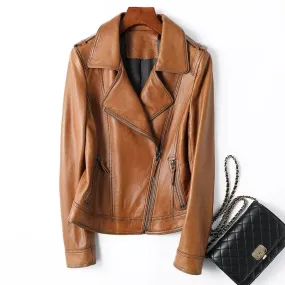 Slim Short Sheepskin Jacket